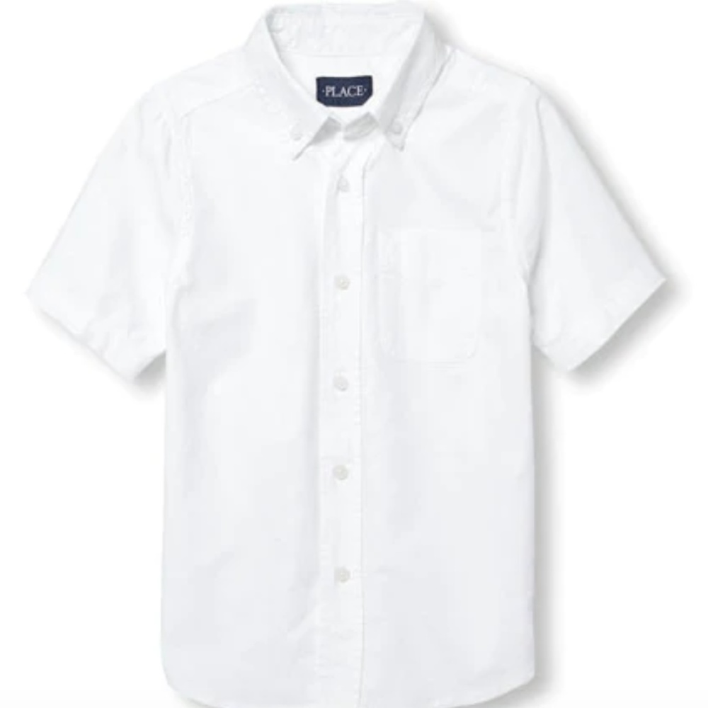 NWT Boys Uniform Short Sleeve Button-Down Shirt